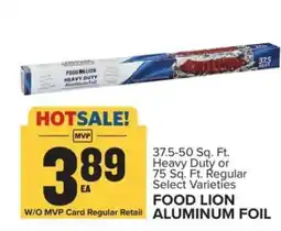 Food Lion FOOD LION ALUMINUM FOIL offer