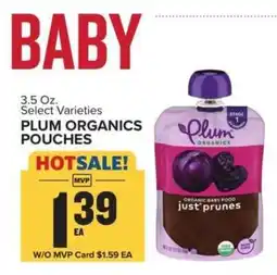 Food Lion Plum Organics Pouches offer