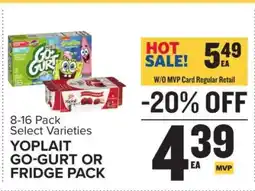 Food Lion Yoplait Go-Gurt or Fridge Pack offer
