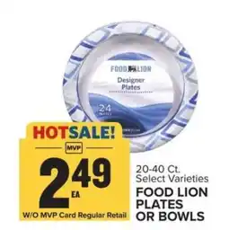 Food Lion Food Lion Plates or Bowls offer