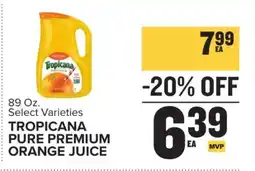 Food Lion Tropicana Pure Premium Orange Juice offer