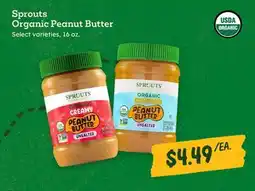 Sprouts Farmers Market Sprouts Organic Peanut Butter offer
