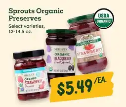 Sprouts Farmers Market Sprouts Organic Preserves offer