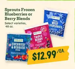 Sprouts Farmers Market Sprouts Frozen Blueberries or Berry Blends offer