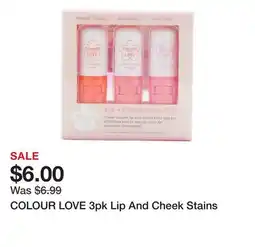Marshalls COLOUR LOVE 3pk Lip And Cheek Stains offer