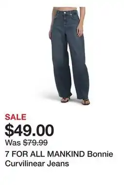 Marshalls 7 FOR ALL MANKIND Bonnie Curvilinear Jeans offer