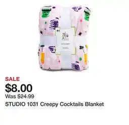Marshalls STUDIO 1031 Creepy Cocktails Blanket offer