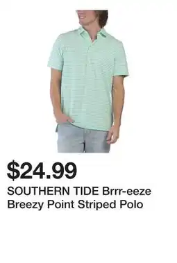 Marshalls SOUTHERN TIDE Brrr-eeze Breezy Point Striped Polo offer