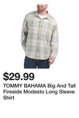 Marshalls TOMMY BAHAMA Big And Tall Fireside Modesto Long Sleeve Shirt offer
