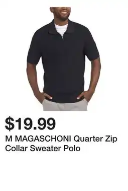 Marshalls M MAGASCHONI Quarter Zip Collar Sweater Polo offer