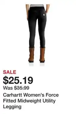 Tractor Supply Company Carhartt Women's Force Fitted Midweight Utility Legging offer