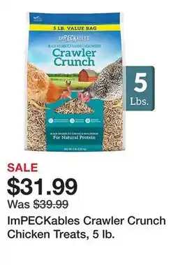 Tractor Supply Company ImPECKables Crawler Crunch Chicken Treats, 5 lb offer
