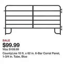 Tractor Supply Company CountyLine 10 ft. x 62 in. 6-Bar Corral Panel, 1-3/4 in. Tube, Blue offer
