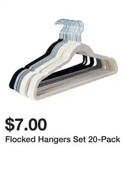 Five Below Flocked Hangers Set 20-Pack offer