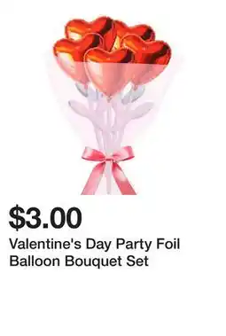 Five Below Valentine's Day Party Foil Balloon Bouquet Set offer