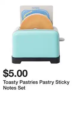 Five Below Toasty Pastries Pastry Sticky Notes Set offer