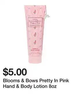 Five Below Blooms & Bows Pretty In Pink Hand & Body Lotion 8oz offer