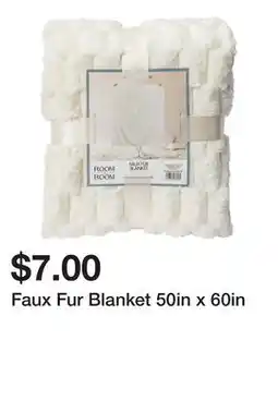 Five Below Faux Fur Blanket 50in x 60in offer