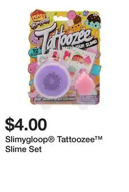 Five Below Slimygloop Tattoozee Slime Set offer