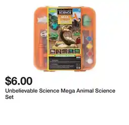 Five Below Unbelievable Science Mega Animal Science Set offer