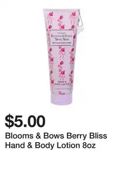 Five Below Blooms & Bows Berry Bliss Hand & Body Lotion 8oz offer