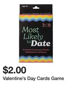 Five Below Valentine's Day Cards Game offer