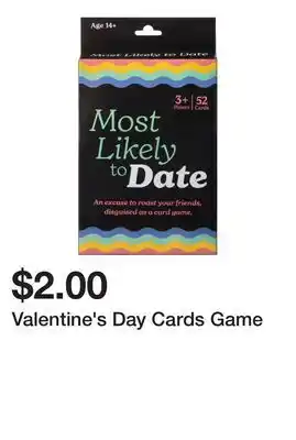Five Below Valentine's Day Cards Game offer