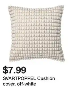 Ikea SVARTPOPPEL Cushion cover, off-white offer