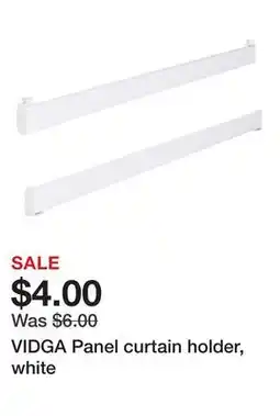 Ikea VIDGA Panel curtain holder, white offer