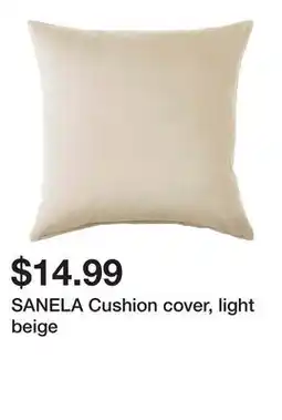 Ikea SANELA Cushion cover, light beige offer