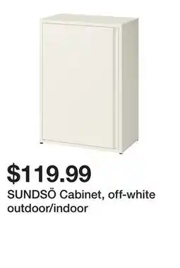 Ikea SUNDSÖ Cabinet, off-white outdoor/indoor offer