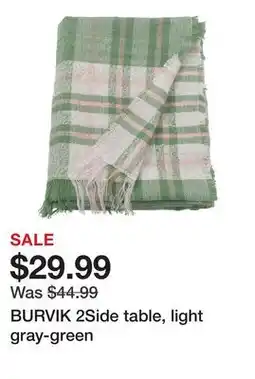 Ikea BURVIK 2Side table, light gray-green offer