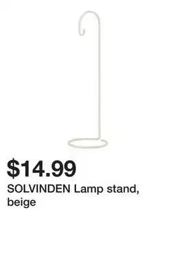 Ikea SOLVINDEN Lamp stand, beige offer