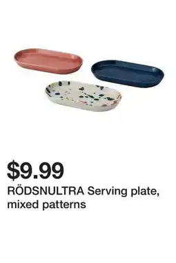 Ikea RÖDSNULTRA Serving plate, mixed patterns offer