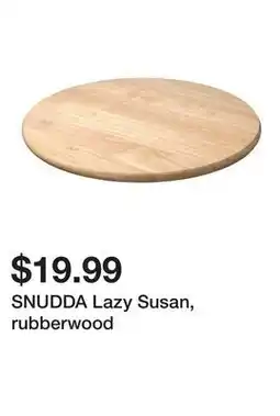 Ikea SNUDDA Lazy Susan, rubberwood offer