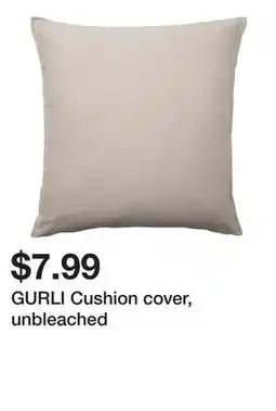 Ikea GURLI Cushion cover, unbleached offer