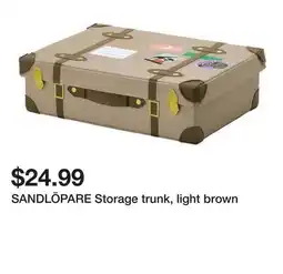 Ikea SANDLĂ–PARE Storage trunk, light brown offer