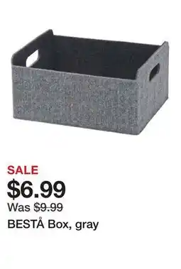 Ikea BESTÅ Box, gray offer