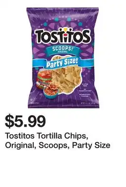 Wegmans Tostitos Tortilla Chips, Original, Scoops, Party Size offer