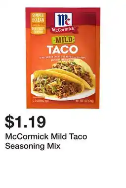 Wegmans McCormick Mild Taco Seasoning Mix offer
