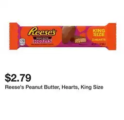 Wegmans Reese's Peanut Butter, Hearts, King Size offer