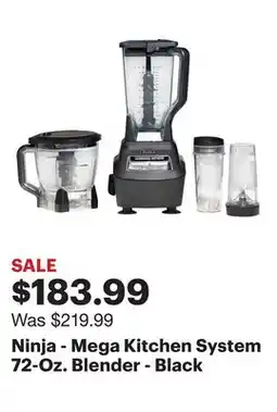 Best Buy Ninja - Mega Kitchen System 72-Oz. Blender - Black offer