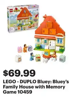 Best Buy LEGO - DUPLO Bluey: Bluey's Family House with Memory Game 10459 offer