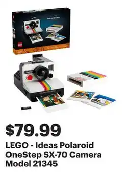 Best Buy LEGO - Ideas Polaroid OneStep SX-70 Camera Model 21345 offer