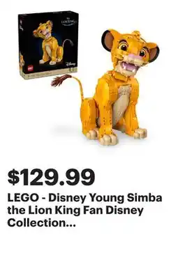 Best Buy LEGO - Disney Young Simba the Lion King Fan Disney Collection Building Set 43247 offer