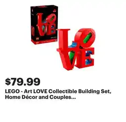 Best Buy LEGO - Art LOVE Collectible Building Set, Home Décor and Couples Gift Idea 31214 offer