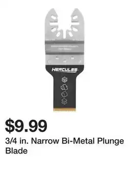 Harbor Freight Tools 3/4 in. Narrow Bi-Metal Plunge Blade offer