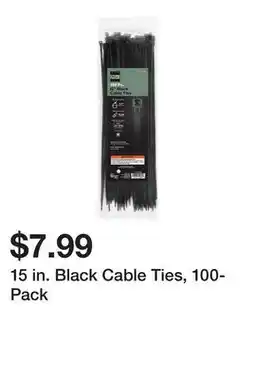Harbor Freight Tools 15 in. Black Cable Ties, 100-Pack offer