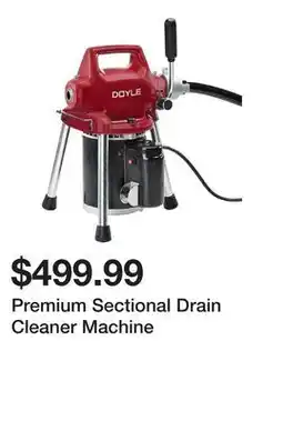 Harbor Freight Tools Premium Sectional Drain Cleaner Machine offer