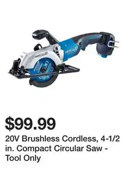 Harbor Freight Tools 20V Brushless Cordless, 4-1/2 in. Compact Circular Saw - Tool Only offer